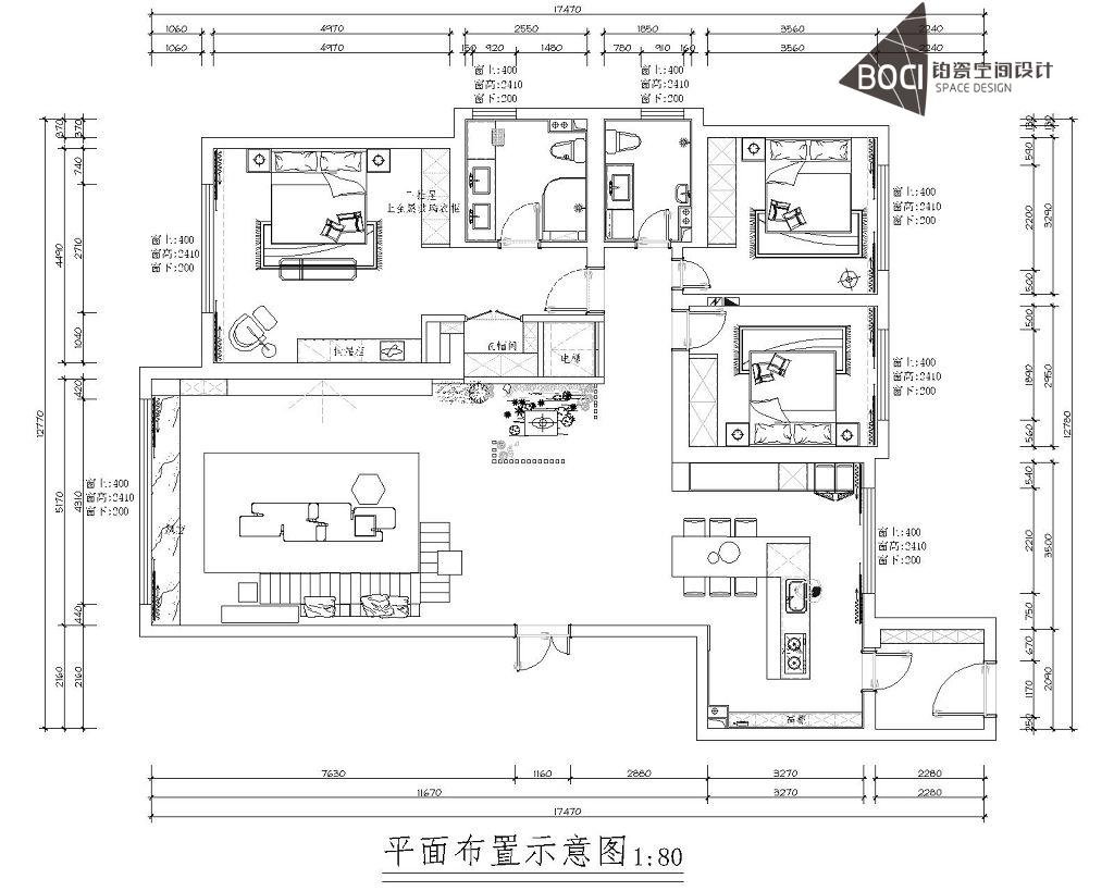 錦尚國際240平米現(xiàn)代風(fēng)格